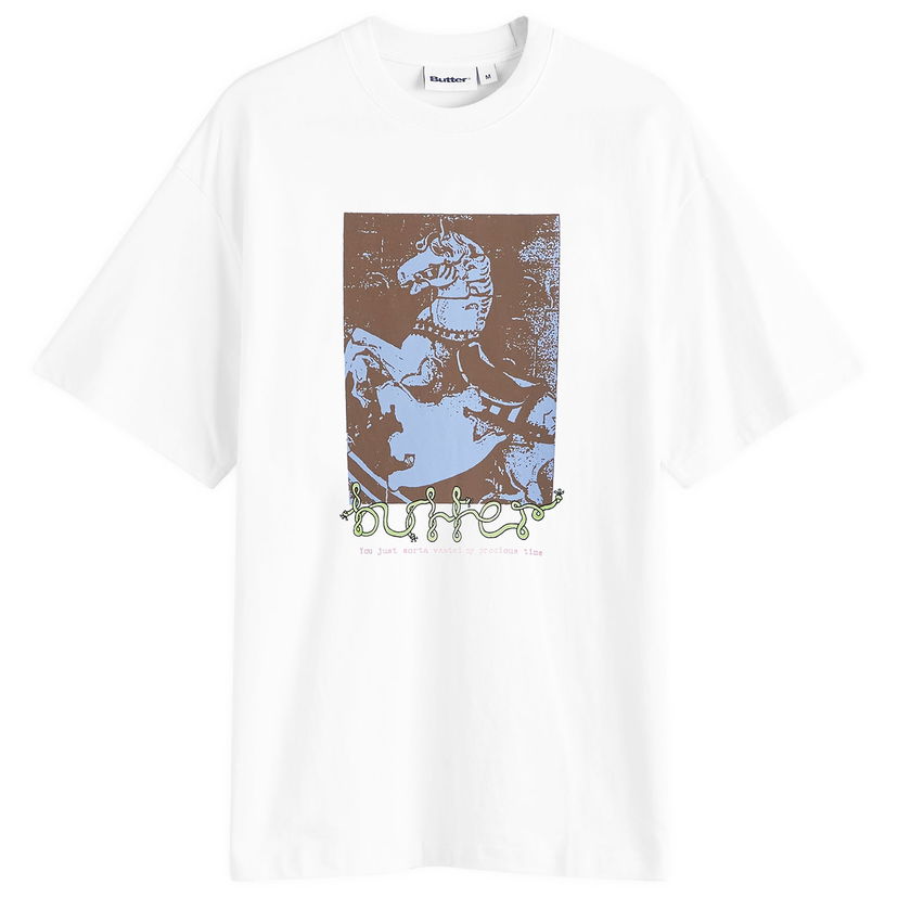 Majica Butter Goods Carousel T-Shirt Large Bela | BG243102-WHT