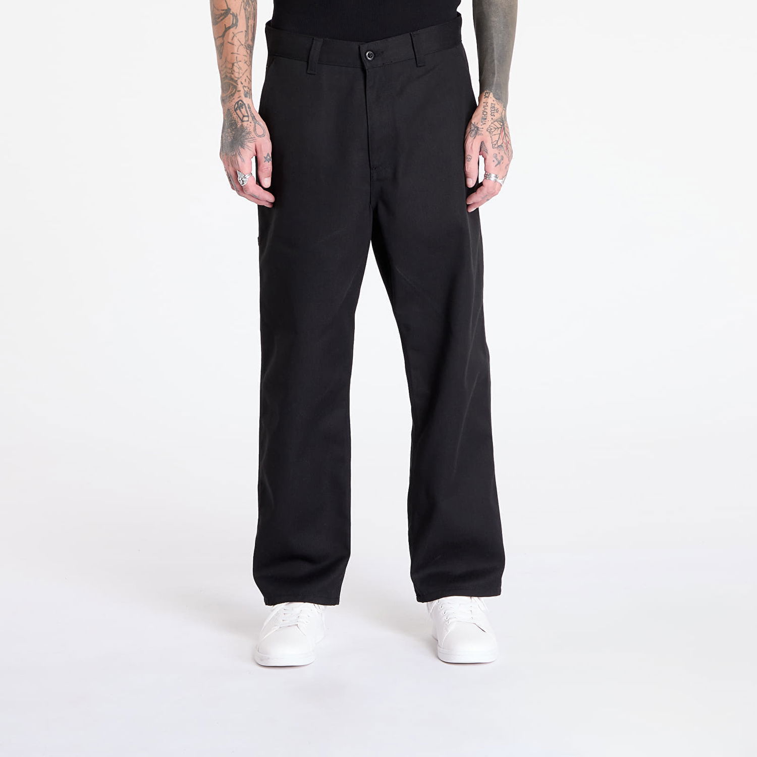 Hlače Carhartt WIP Pants Midland Single Knee Pant Black Rigid XL Črna | I033753.8901, 0