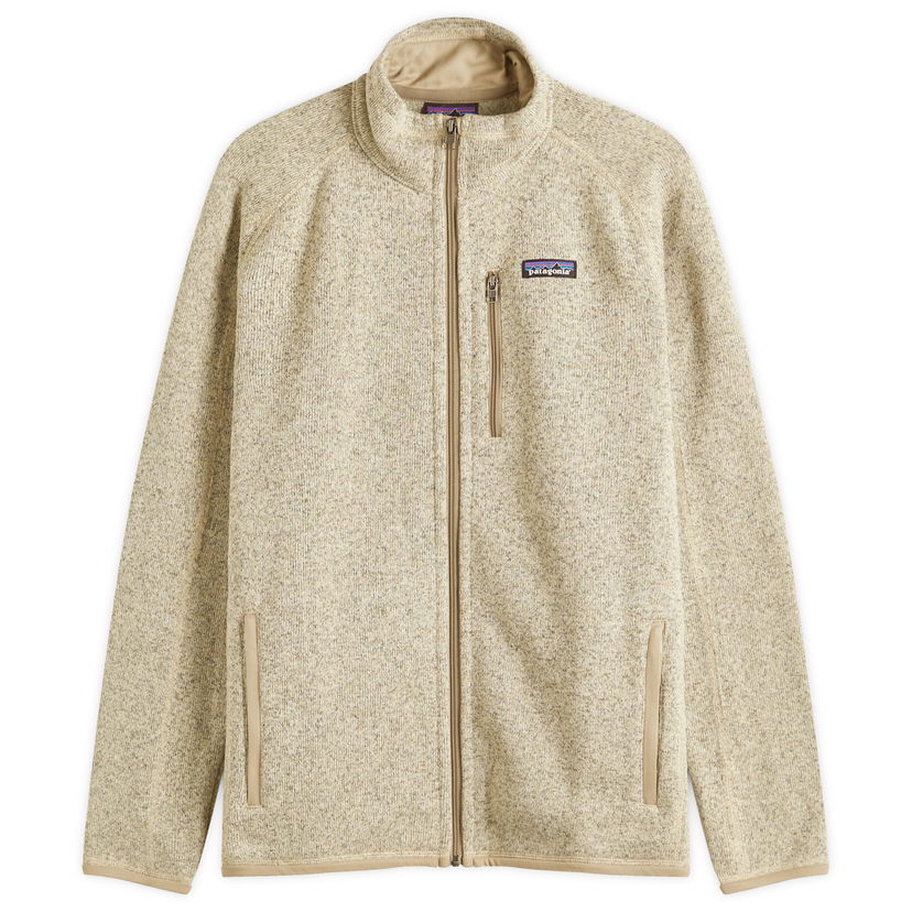 Pleteni pulover Patagonia Men's Better Sweater Fleece Jacket, Size Large Bež | 25528-PLCN