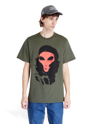 Majica Pleasures Alien T-Shirt Zelena | P22W057 OLIVE