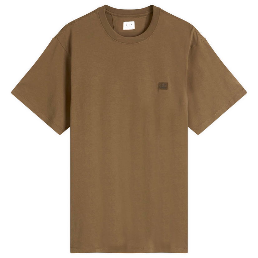 Majica C.P. Company C.P. Company 30/1 Logo Patch T-Shirt Rjava | 18CMTS031A-005100W-683