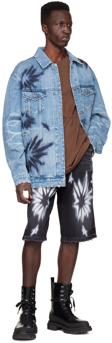 Jakna We11done We11done Tie-Dye Denim Jacket Modra | WD-DJ1-22-356-U-BL, 3