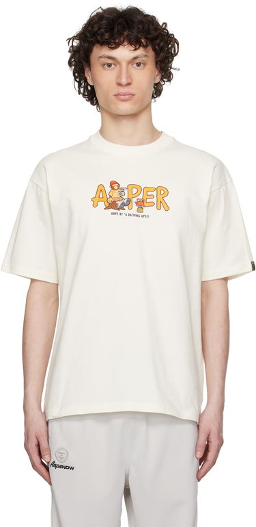 Majica AAPE by A Bathing Ape AAPE by A Bathing Ape AAPER Graphic T-Shirt Bela | AAPTEM1616XXNIVX, 0