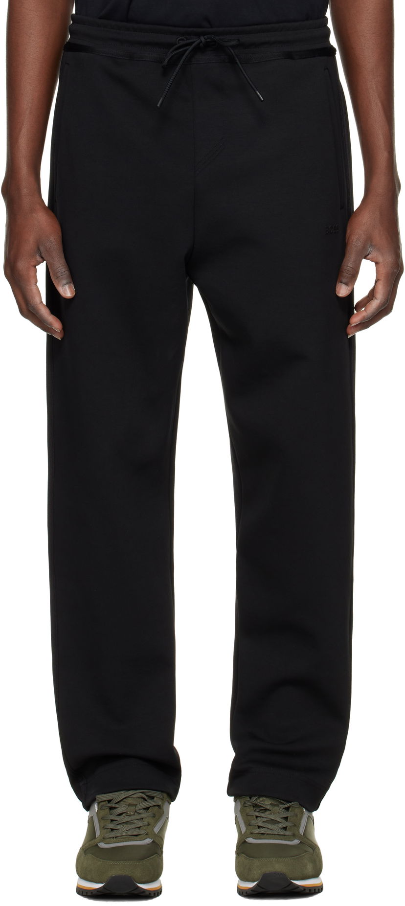 Trenirka BOSS BOSS Bonded Logo Sweatpants Črna | 50530041