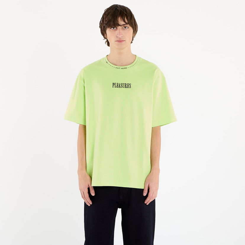 Majica Pleasures Cut Here Heavyweight T-Shirt Zelena | P25F043-LIME