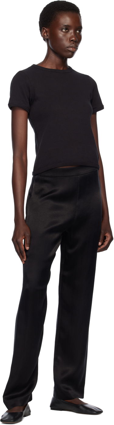 Majica The Row The Row Torya Fitted Ribbed T-Shirt Črna | 9062-K660, 3