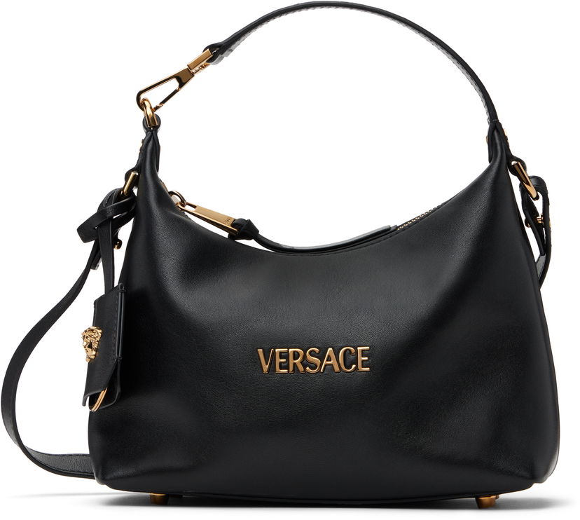 Torbica Versace Versace Tag Hobo Bag Črna | 1018302_1A13171_1B00V