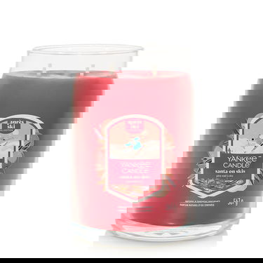 Sveče Yankee Candle Signature Large Jar 2 Wicks Santa On Skis Après Ski Collection Rdeča | 43493, 3