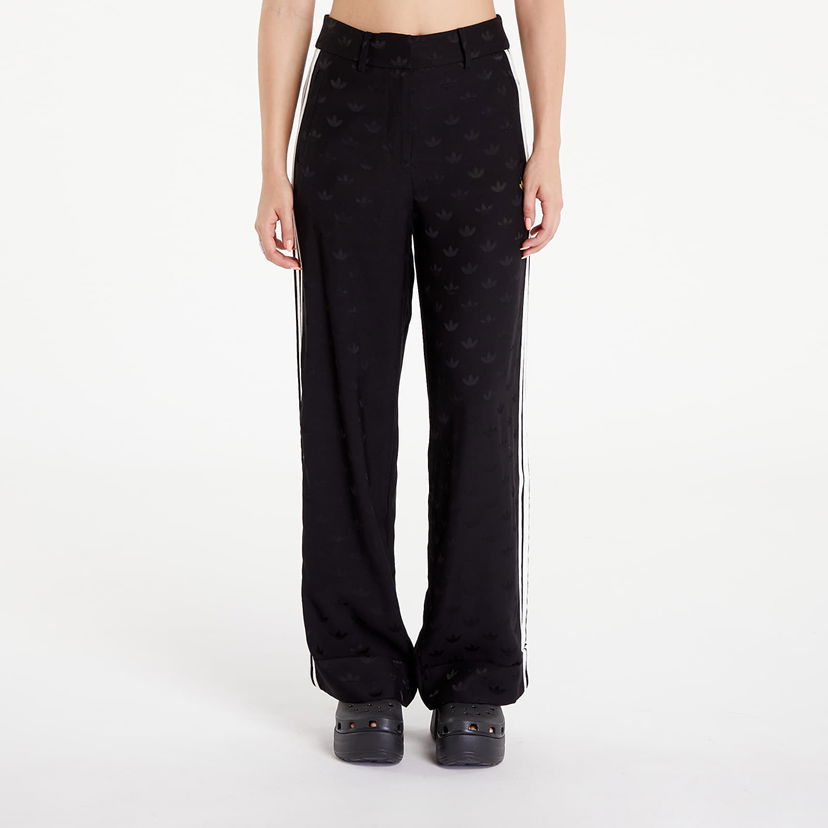 Hlače adidas Originals Premium Woven Jaquard Pants Black Črna | JI9659