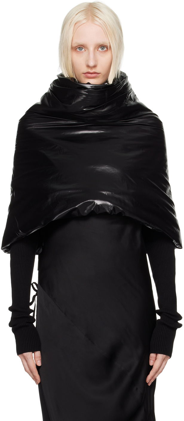 Šala Rick Owens Cowl Scarf Črna | RP02D3443 NL