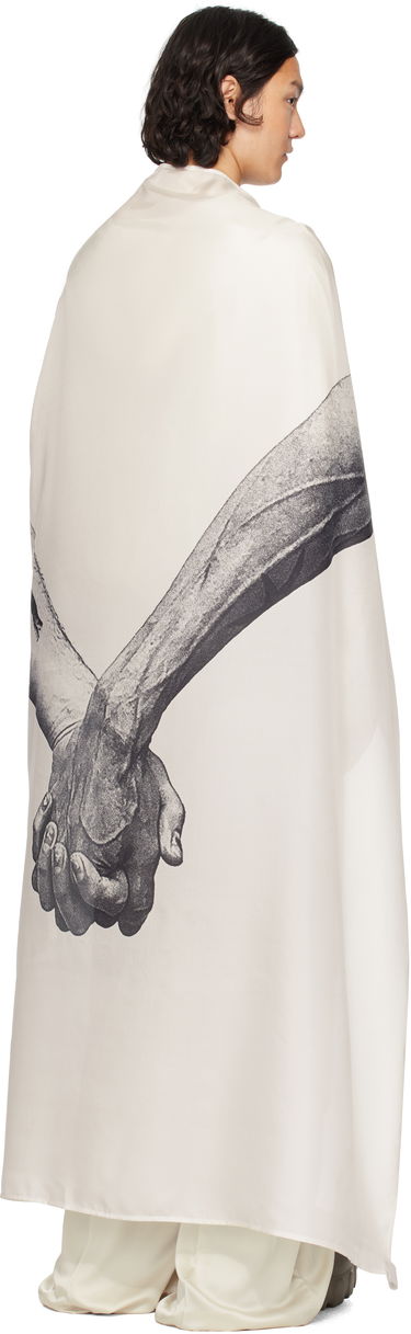 Šala Rick Owens Rick Owens Hollywood Flag Print Scarf Bela | RR01E5431 SHP3, 2