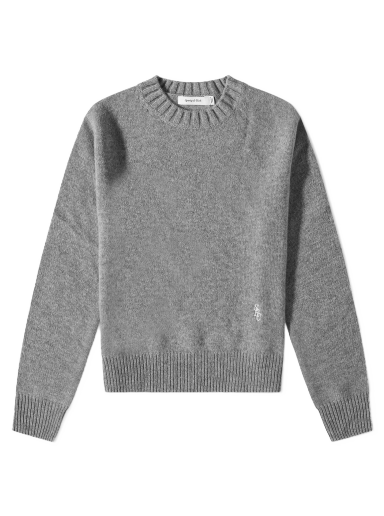 Pleteni pulover Sporty & Rich Itzel Cashmere Crew Knit Siva | CR731GY