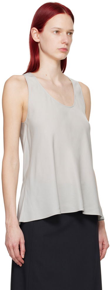 Majica brez rokavov LEMAIRE Bias-Cut Tank Top Siva | TO1189 LF1126, 3