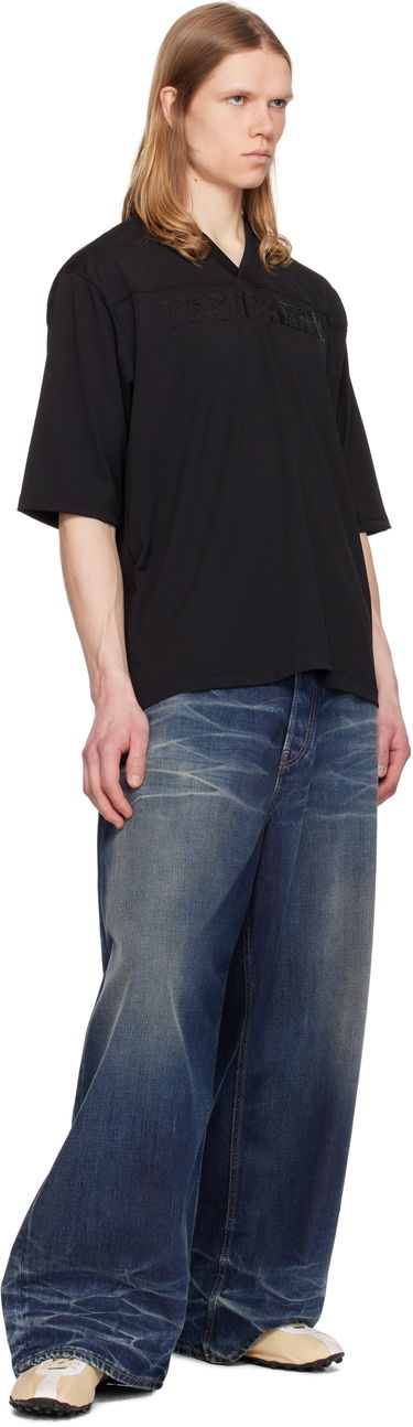 Majica Mastermind WORLD MASTERMIND WORLD MW Football V-Neck Jersey Črna | MW25S14-TS023-603, 3