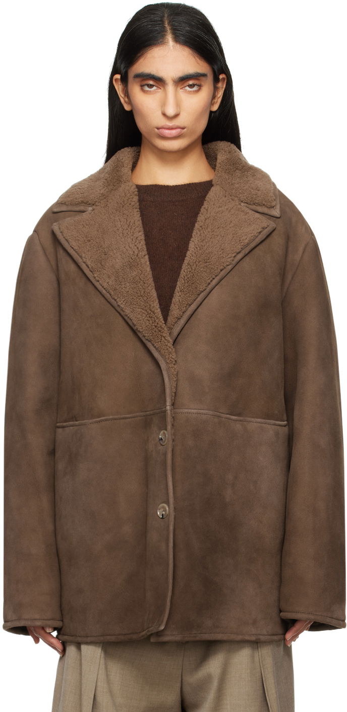 Jakna Loulou de Saison Loulou de Saison Cirebo Shearling Jacket Rjava | CIREBO