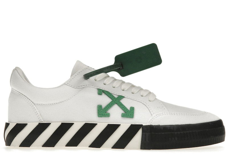 Superge in čevlji Off-White Vulc Low Canvas White Green (FW22) Bela | OMIA085F22FAB0010155, 0