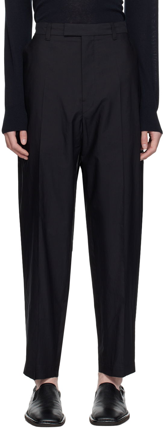 Hlače LEMAIRE Lemaire Washed Cropped Trousers Črna | PA1105 LF1209