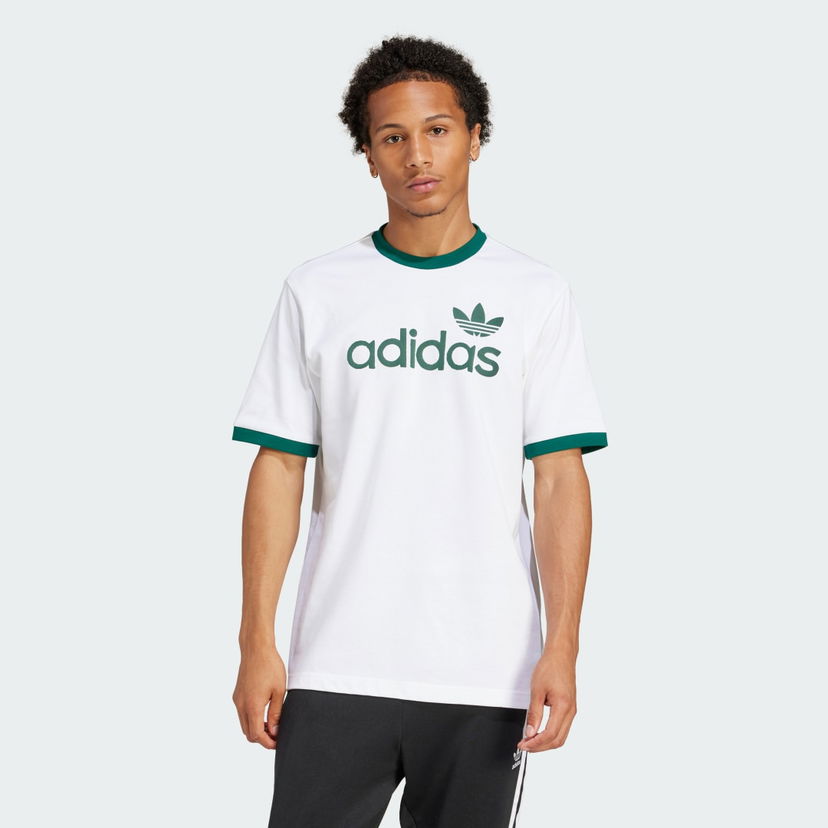 Majica adidas Performance Classics Trefoil Ringer Tee Bela | JC8371
