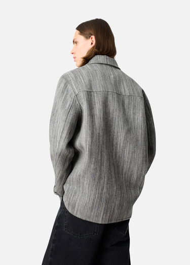 Srajce AXEL ARIGATO Aidan Striped Button-Down Shirt Siva | A3308001, 3