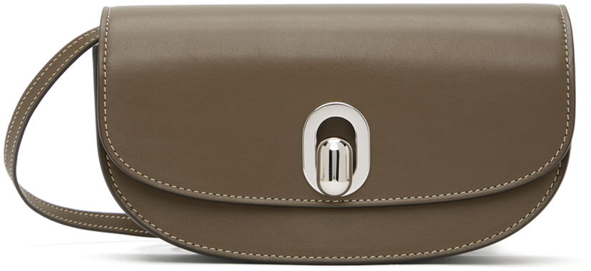 Torba za čez ramo Savette Brown Tondo Crescent Bag Rjava | H-021-01-01