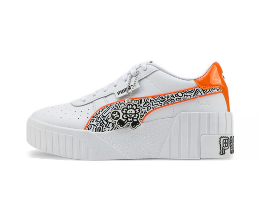 Superge in čevlji Puma Cali Wedge Mr. Doodle Bela | 374210 01