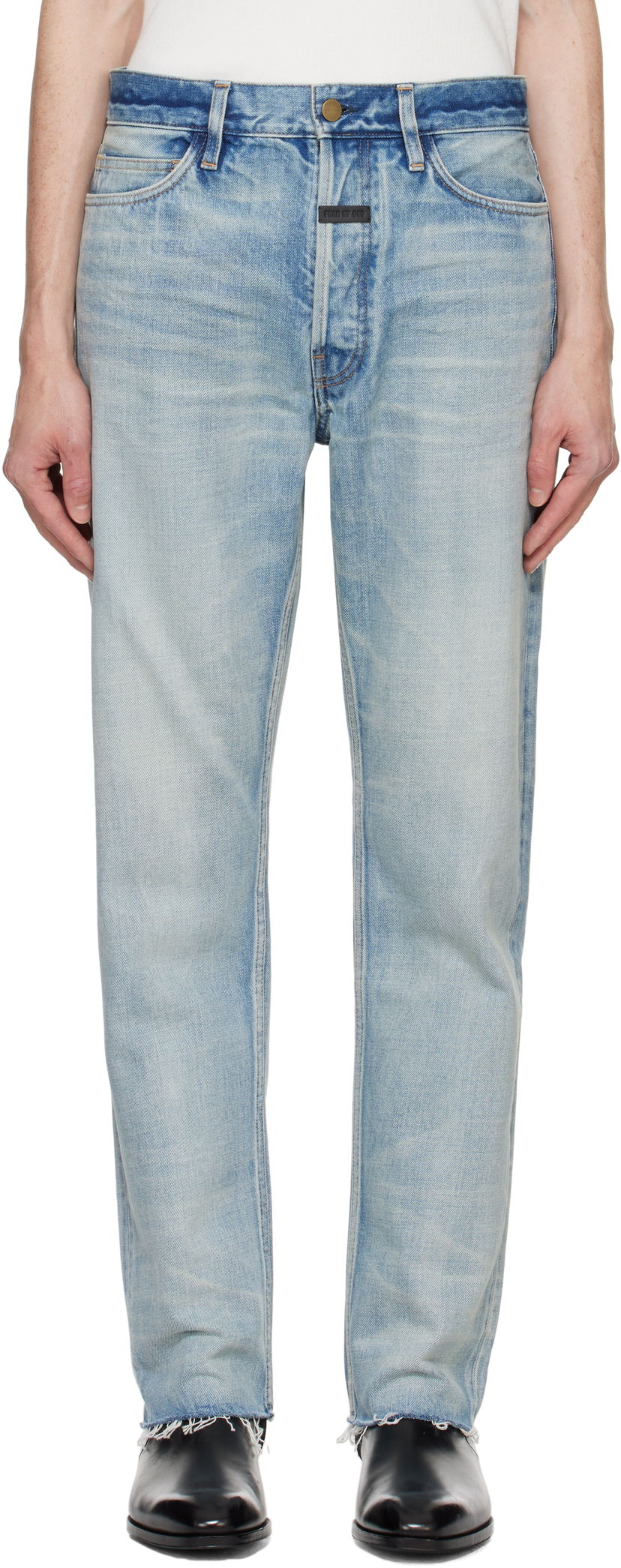Kavbojke Fear of God Classic 5 Pocket Jeans Modra | FG24FW40-2001DNM