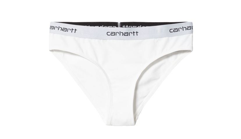 Spodnjice Carhartt WIP Script Brief W Bela | I032942_02_XX