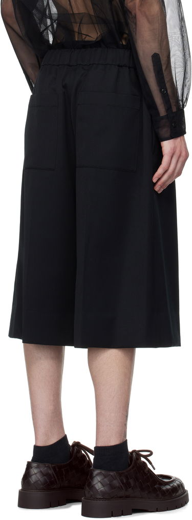 Kratke hlače Simone Rocha Simone Rocha Wide Leg Long Shorts Črna | 4148D 1217, 2