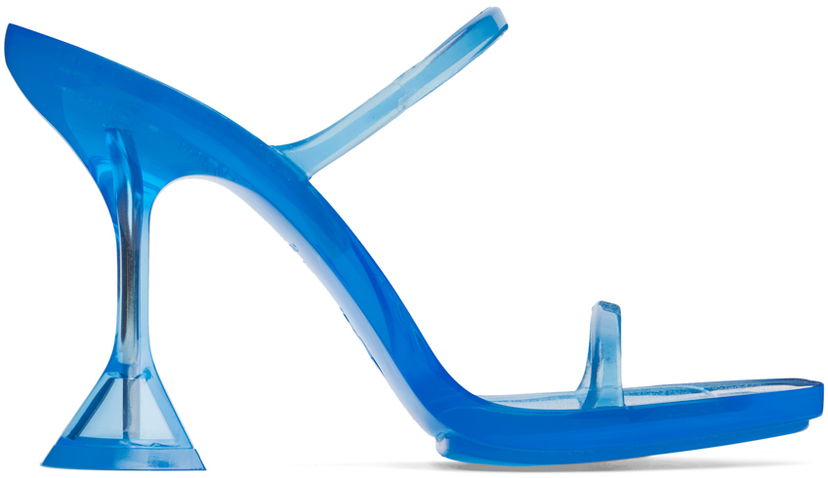 Modni dodatki Amina Muaddi Amina Muaddi Brito Slipper Heeled Sandals Modra | 11S333535BRI