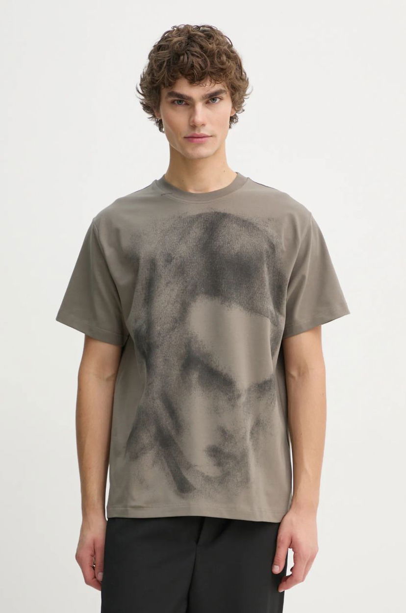 Majica HELIOT EMIL Abstract Print T-Shirt Zelena | AW24.M.09.128.DG23