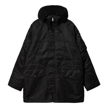 Parka Carhartt WIP Hooded Parka with Faux-Fur Lining Črna | I033929_9, 8