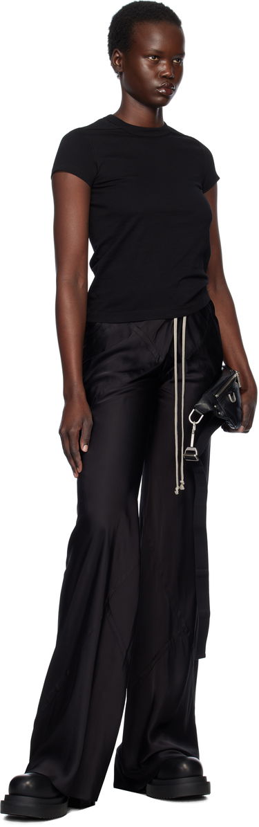 Majica Rick Owens Rick Owens Hollywood Cropped Level T-Shirt Črna | RP01E7235 JA, 3