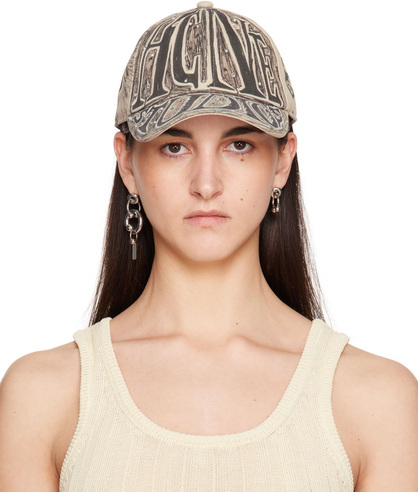 Kapa Acne Studios Acne Studios Organic Cotton Baseball Cap Bež | C40404-