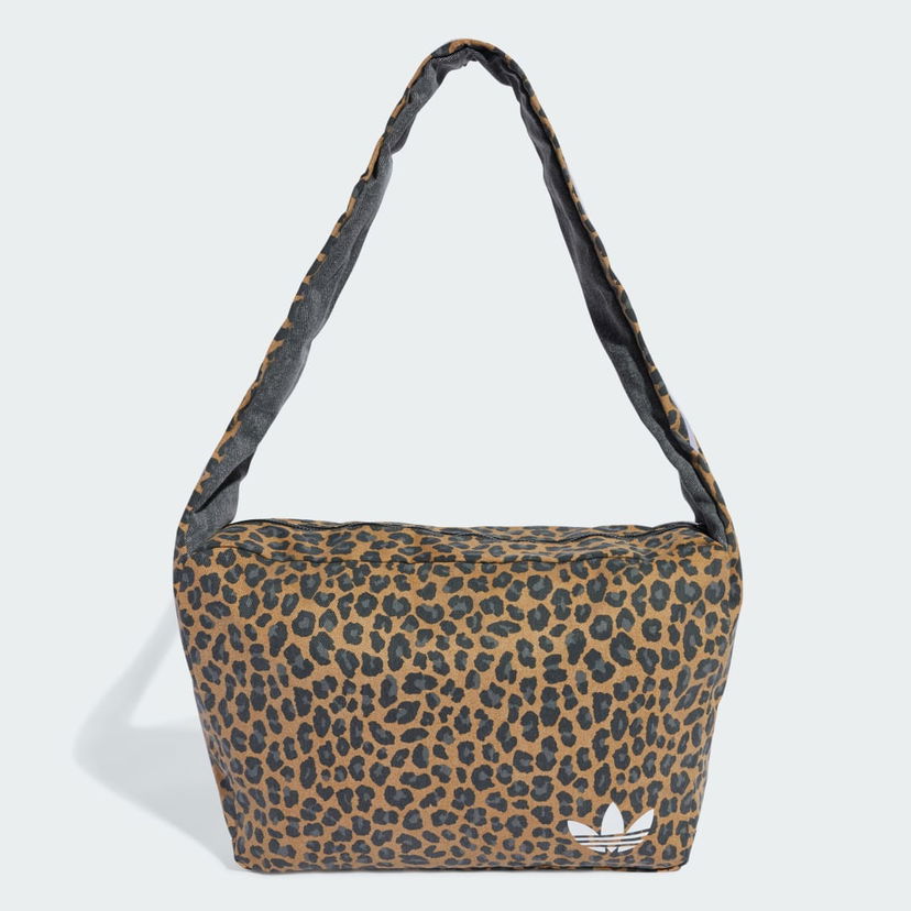 Torba za čez ramo adidas Performance Leopard Print Shoulder Bag Rjava | JX3200