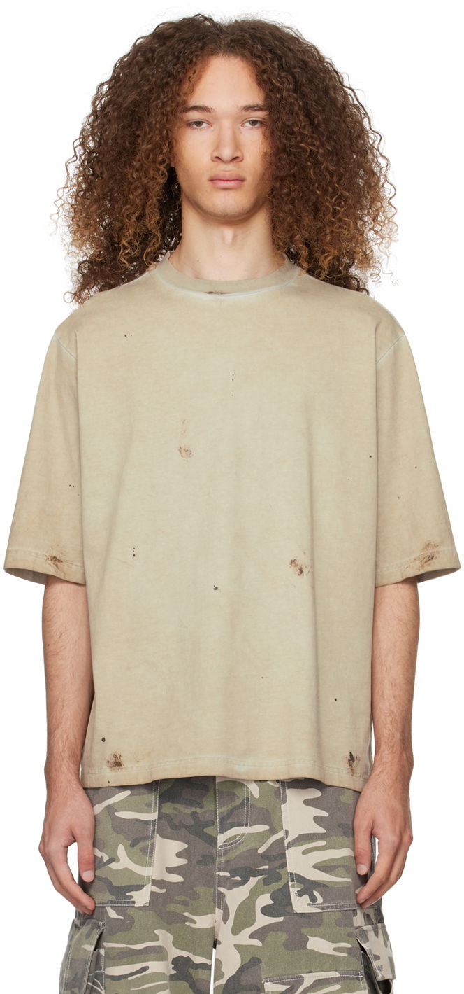 Majica We11done We11done Faded T-Shirt Zelena | WD-TT0-24-895-U-BG