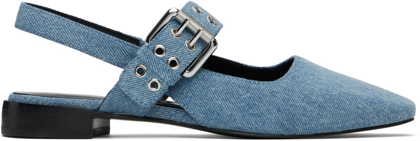 Oblačila rag & bone rag & bone Astra Slingback Ballerina Flats Modra | WFF24SF002UB2