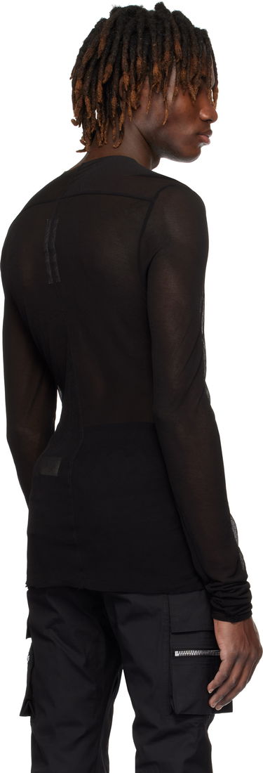 Majica Rick Owens Rick Owens Hollywood Edfu Mesh T-Shirt Črna | RU01E5271 JCR, 2