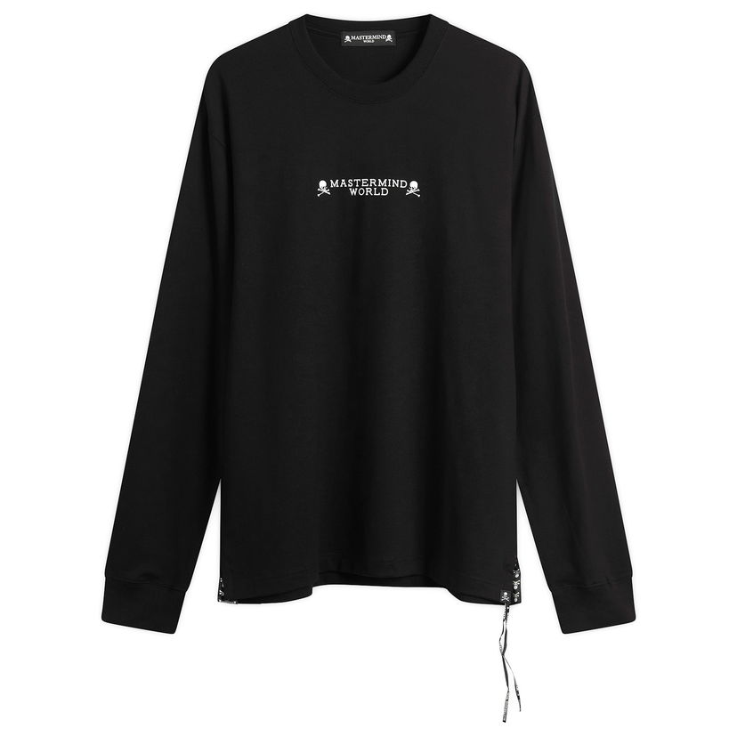 Majica Mastermind WORLD MASTERMIND WORLD "I Do Not Care" Long Sleeve T-Shirt Črna | MW25S15-TS050-011