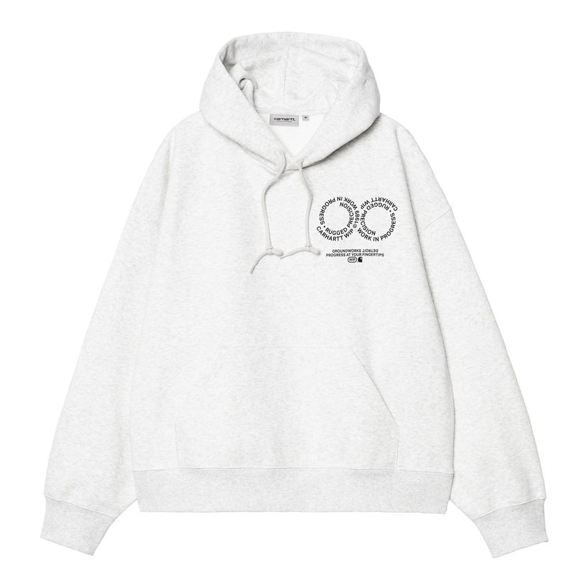 Pulover Carhartt WIP Hooded Rotation Sweatshirt Siva | I034690_9