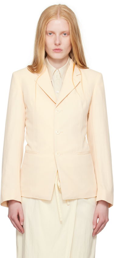 Jakna LEMAIRE Lemaire Single-Breasted Fitted Blazer Bež | JA1071 LF1362, 0