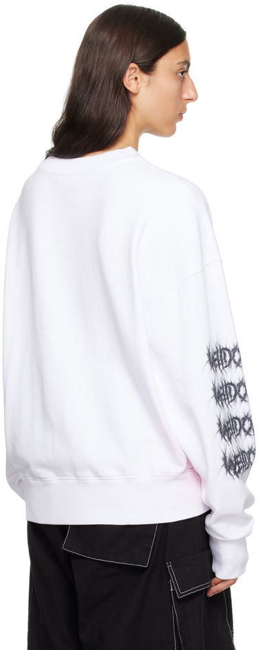 Pleteni pulover We11done Printed Sweatshirt Bela | WD-TS3-23-710-U-WH, 2