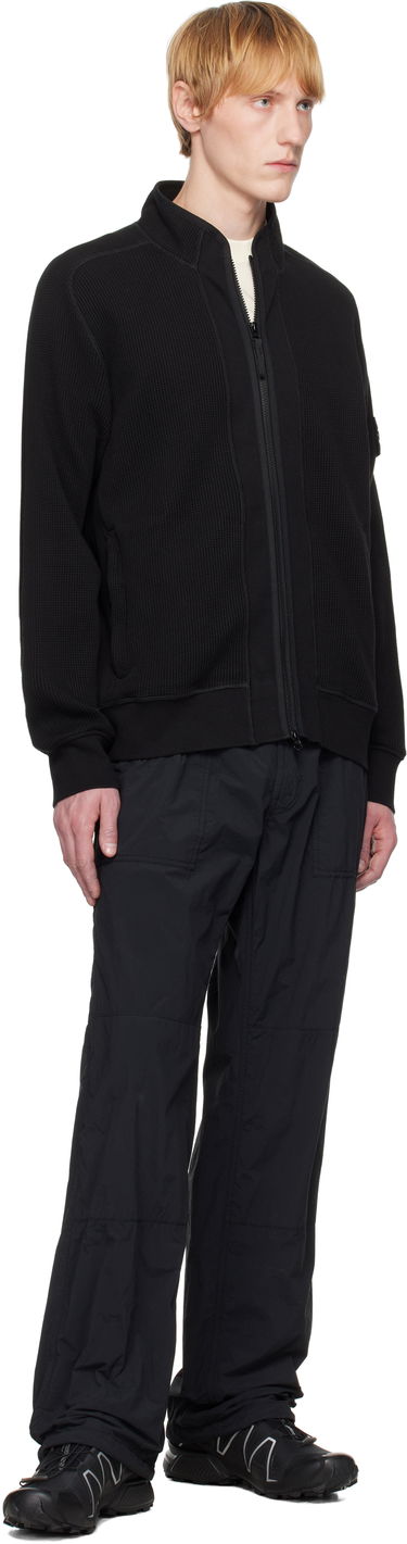 Pleteni pulover Stone Island Stone Island Waffle Fleece Sweatshirt Črna | K1S15 6100007 S0044, 4