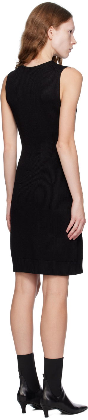 Obleke TOTEME TOTEME Contour Knit Minidress Črna | 233-5181-334, 2