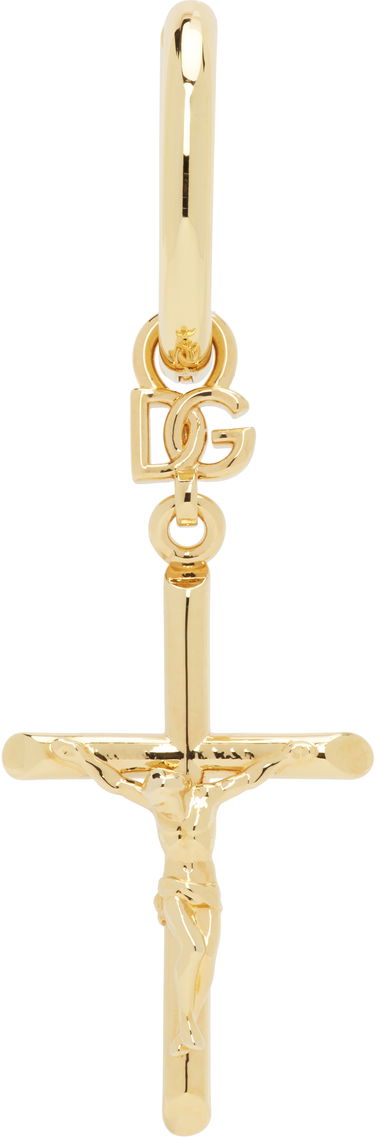 Uhani Dolce & Gabbana Dolce&Gabbana DNA Cross Single Earring Rumena | WEQ1D1W1111, 0