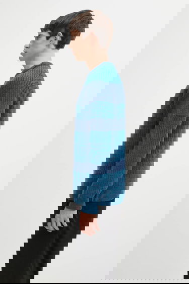 Pleteni pulover Barbour Barbour x Paul Smith Saddle Striped Wool Crewneck Sweater Večbarvna | MKN1696BU91, 1