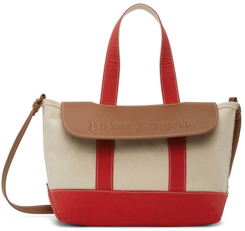 Tote bag Palm Angels Palm Angels Palm Tote Bag Bež | PWNA045S22LEA0012560
