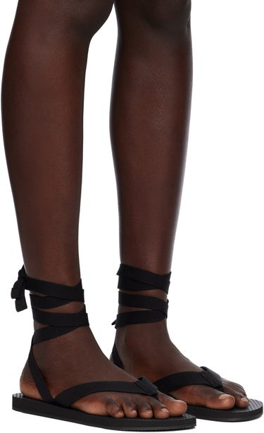 Oblačila The Row The Row Dune Knot Sandals Črna | F1588-GRO, 3