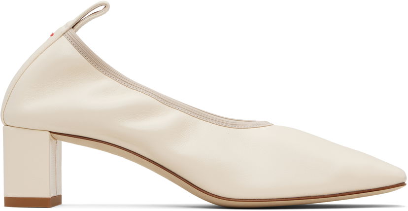 Nega čevljev Aeyde Aeyde Narissa Ruched Block Heels Bela | A11-PU0600001002-225