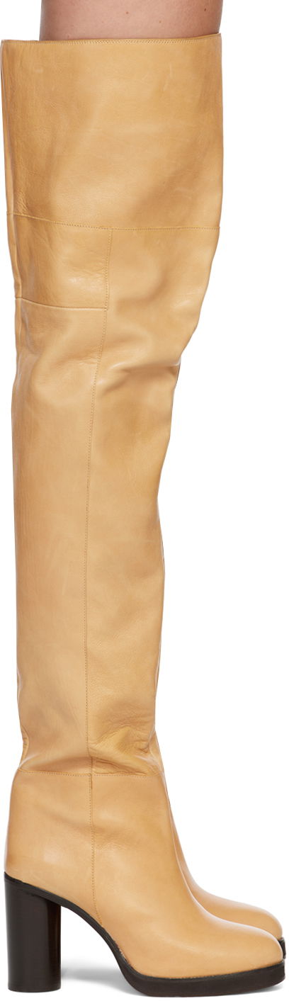 Nega čevljev ISABEL MARANT Isabel Marant Lurna Tall Boots Bež | 22HCD0059-22H012S