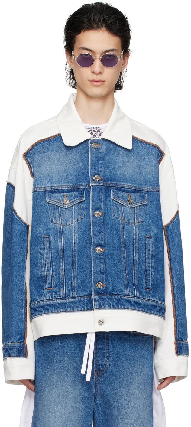 Jakna Jean Paul Gaultier Gaultier 'The Trompe L'œil' Denim Jacket Modra | 24/25-U-VE039I-D013-5701